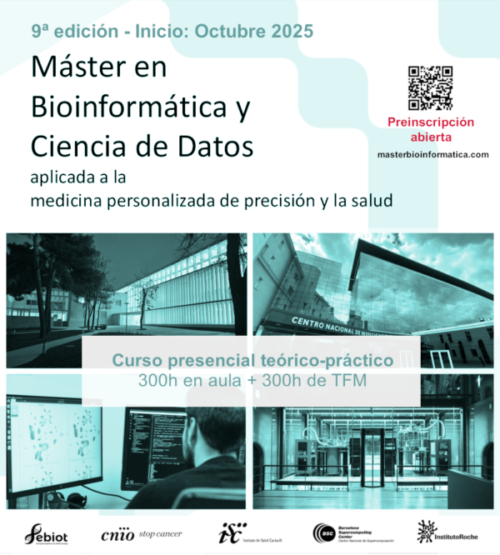 Abierta la preinscripción para el Máster de Bioinformática y Ciencia de Datos